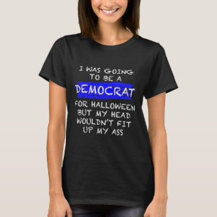 Camiseta Divertido disfraz anti-liberal de Halloween para a
