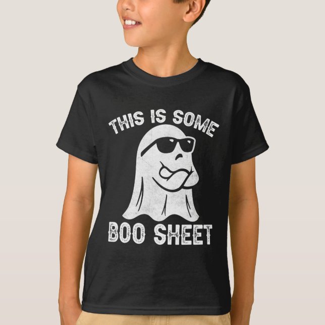 Camiseta Divertido disfraz de fantasma de Halloween Este Es (Anverso)