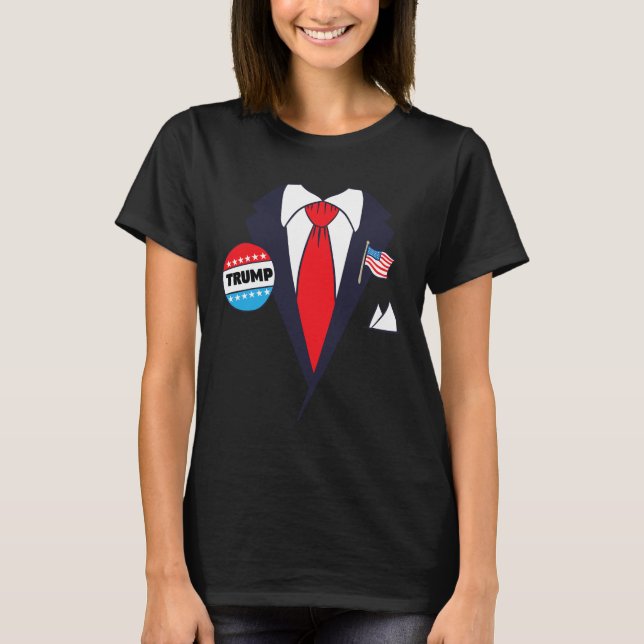 Camiseta Divertido disfraz de Halloween de Donald Trump - P (Anverso)