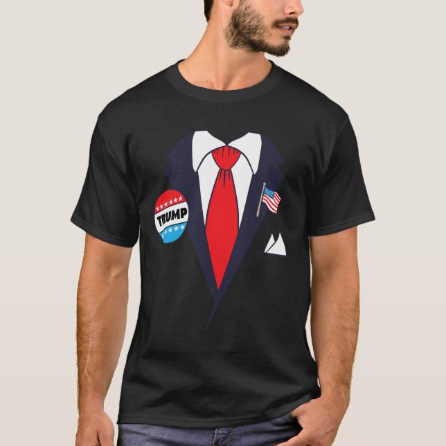 Camiseta Divertido disfraz de Halloween de Donald Trump - P (Anverso)