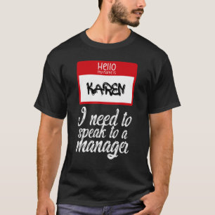 Camiseta Divertido disfraz perezoso de Karen Halloween Habl