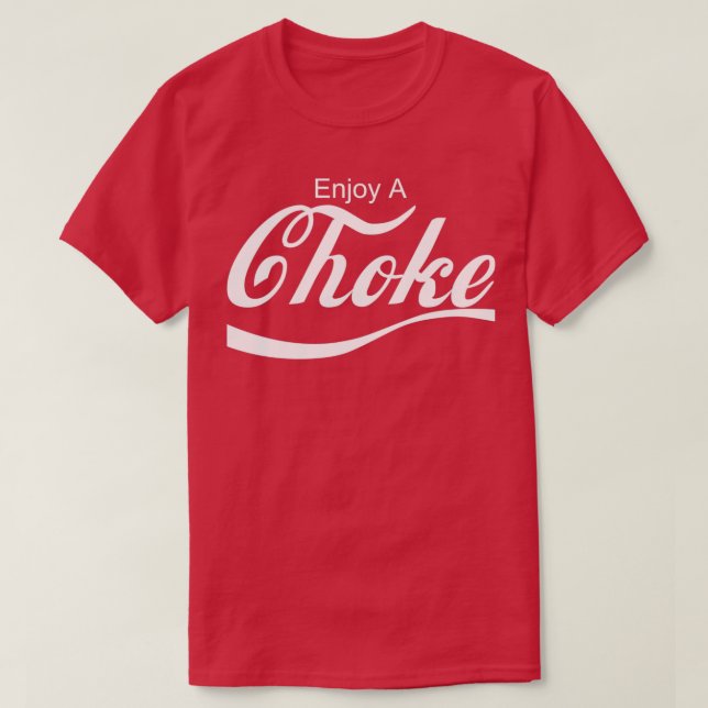Camiseta Divertido disfrute de la estrangulación jiu jitsu  (Diseño del anverso)