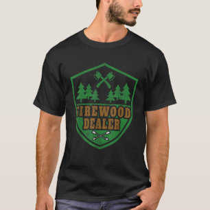 Camiseta Divertido divertido decir que vendedor de madera p