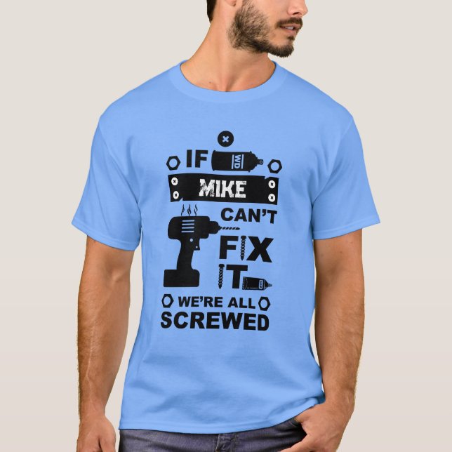 Camiseta Divertido divertido reparar la reparación de TI (Anverso)