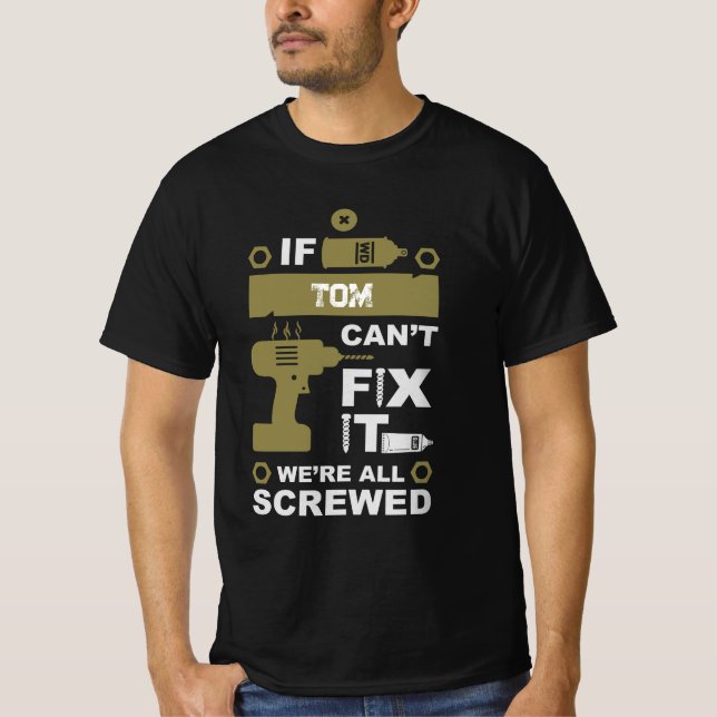 Camiseta Divertido divertido reparar la reparación de TI (Anverso)