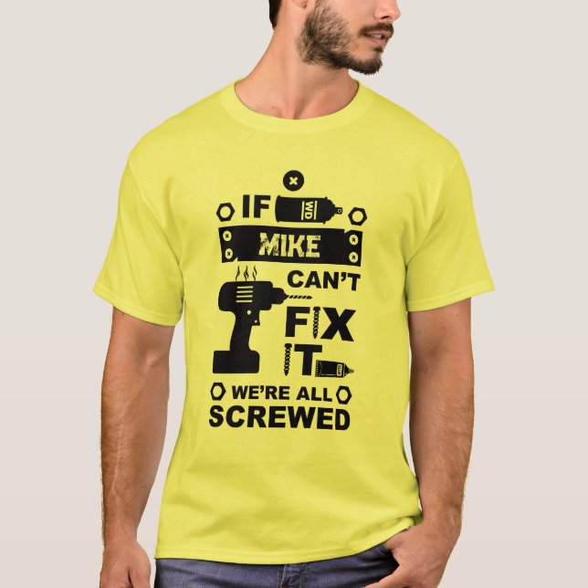 Camiseta Divertido divertido reparar la reparación de TI (Anverso)