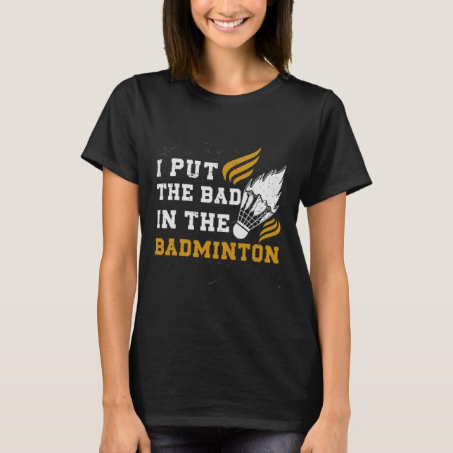 Camiseta Divertido Dminton Shirt Men Dminton Player 10 (Anverso)