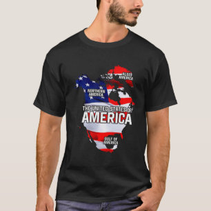 Camiseta Divertido Donald Trump Bandera Americana Canadá Gr