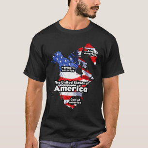 Camiseta Divertido Donald Trump Bandera estadounidense Cana