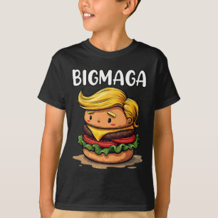 Camiseta Divertido Donald Trump haciendo hamburguesas de bo