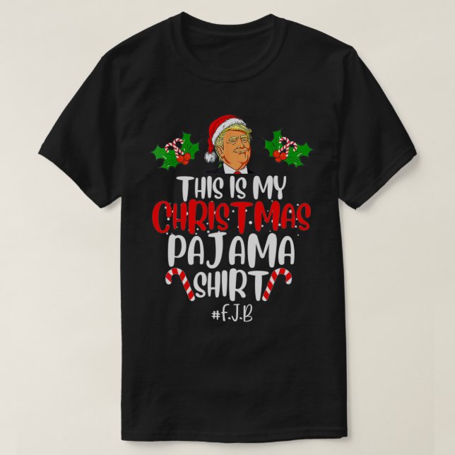 Camiseta Divertido Donald Trump Santa Este Es Mi Navidad Pa (Diseño del anverso)