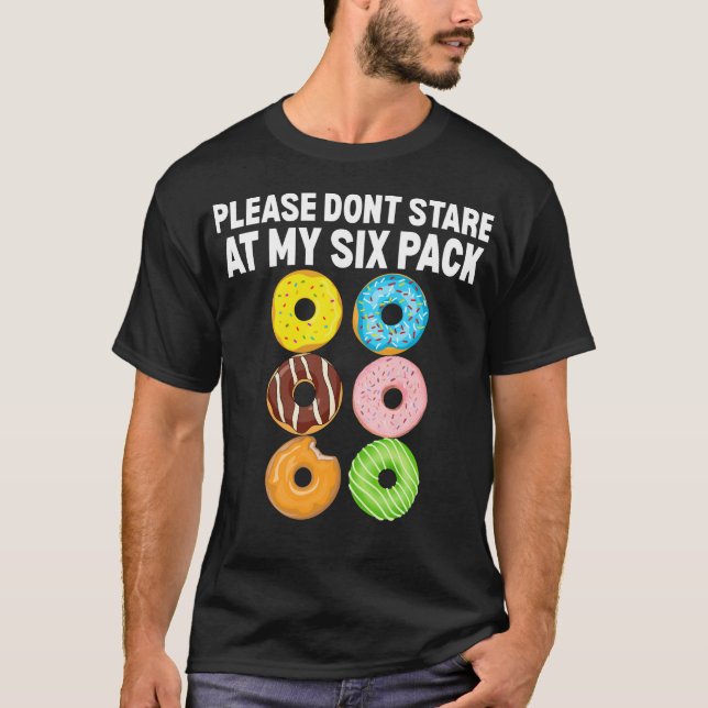 Camiseta Divertido Donut 6pack Sayings (Anverso)