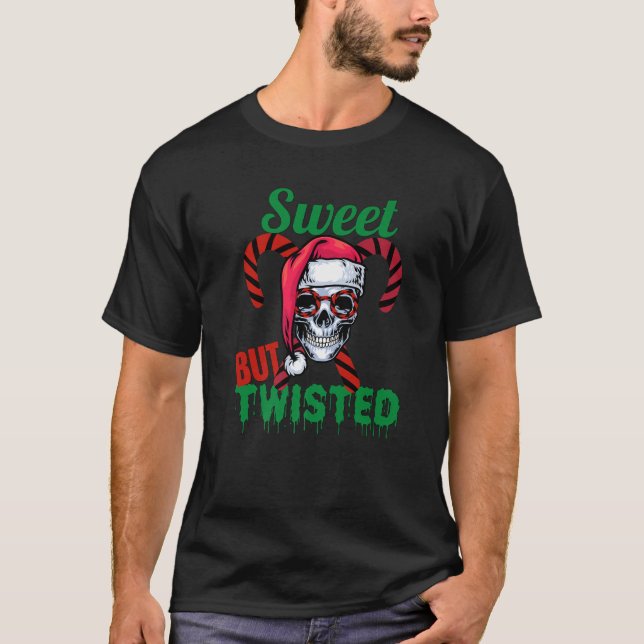 Camiseta Divertido dulce pero torcido Candy Licorice Cristo (Anverso)