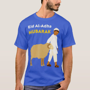 Camiseta Divertido Eid al adha Eid mubarak con cordero de o