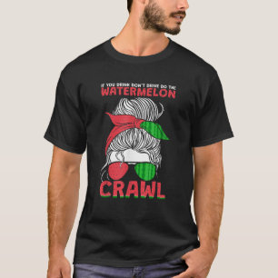 Camiseta Divertido El Crawl De La sandía