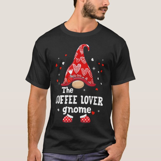Camiseta Divertido El Gnomo Del Café Familia Combinación Sa (Anverso)