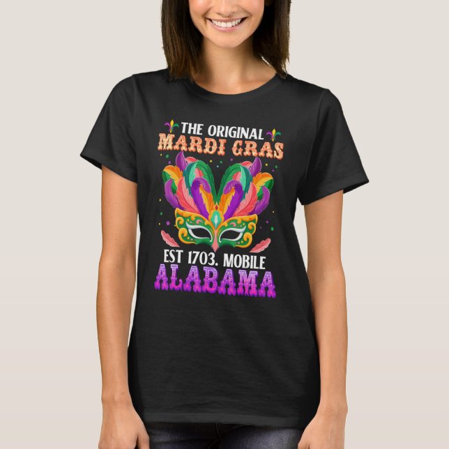 Camiseta Divertido El Teléfono Móvil Original Mardi Gras Al (Anverso)