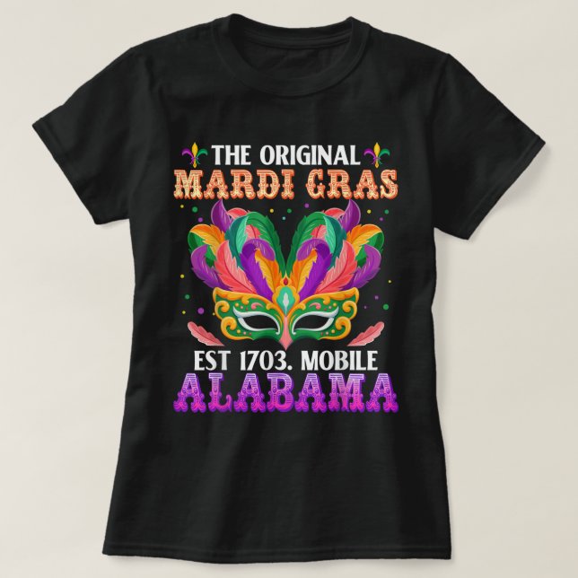 Camiseta Divertido El Teléfono Móvil Original Mardi Gras Al (Diseño del anverso)