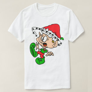 Camiseta Divertido Elf Holiday Stress Navidades locura