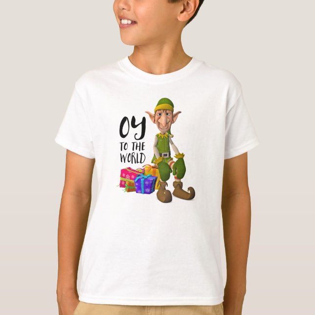 Camiseta Divertido Elf Oy al Mundo (Anverso)