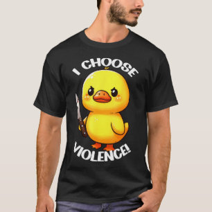Camiseta Divertido, elijo el pato violento
