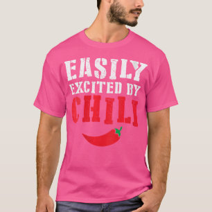 Camiseta Divertido Emocionado Fácilmente Por La Comida De C