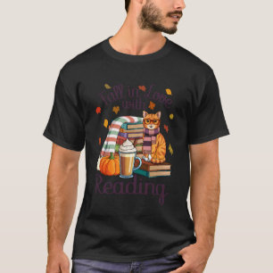 Camiseta Divertido enamorarse de la lectura Gato atigrado O