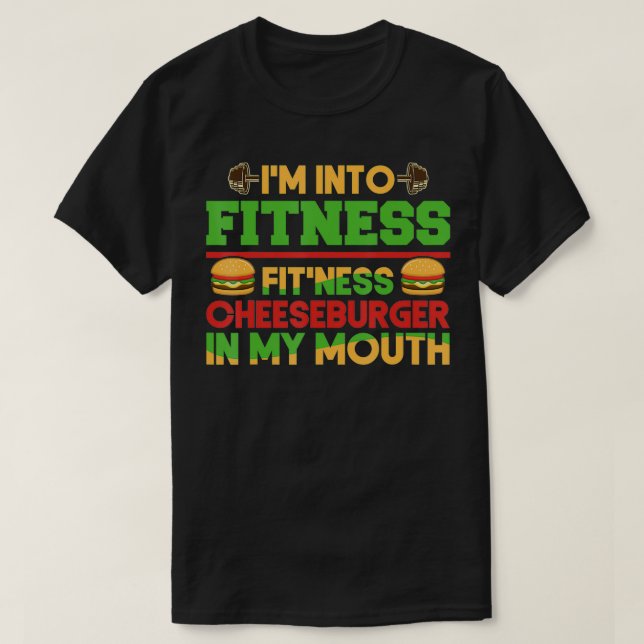 Camiseta Divertido entrenamiento de gimnasia estoy en Fitne (Diseño del anverso)