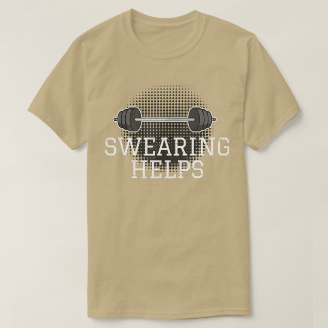 Camiseta Divertido entrenamiento diciendo músculos en Barbe (Diseño del anverso)