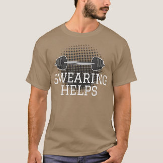 Camiseta Divertido entrenamiento diciendo músculos en Barbe