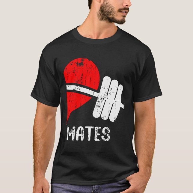 Camiseta Divertido entrenamiento Romántico Pareja Matanza G (Anverso)