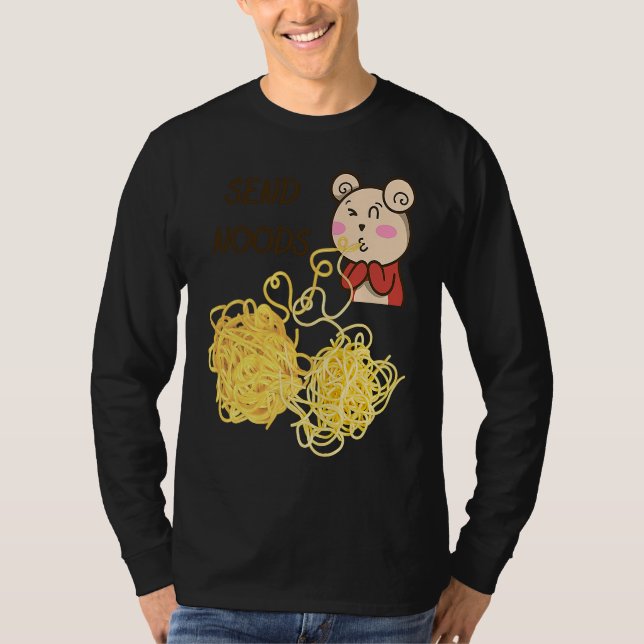 Camiseta Divertido Envía Fideos (Anverso)