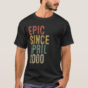 Camiseta Divertido épico desde abril de 2000 20 regalo de c
