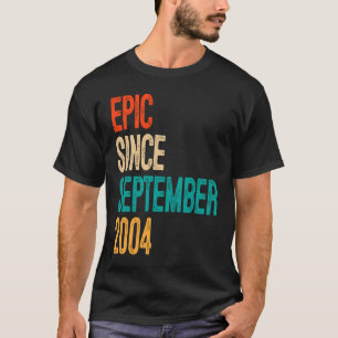Camiseta Divertido Épico desde septiembre de 2004 15 años d