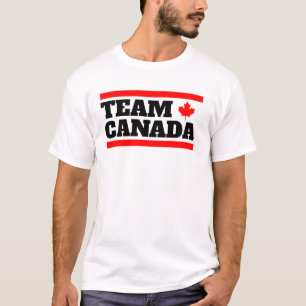 Camiseta Divertido Equipo Canadá Escuadrón Hoja de Arce Ban