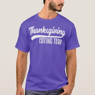 Camiseta Divertido equipo de comedores de Acción de Gracias