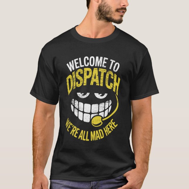 Camiseta Divertido equipo de despachadores de emergencias 9 (Anverso)