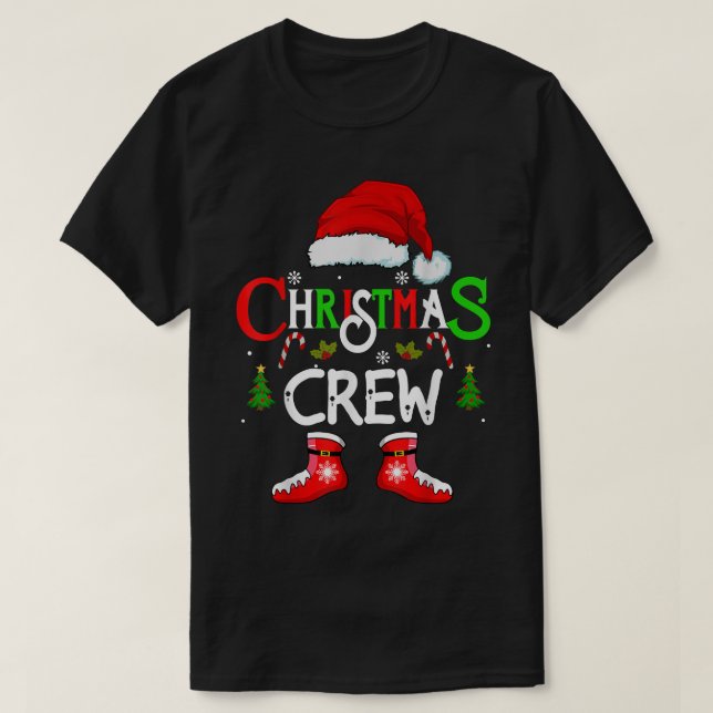 Camiseta Divertido equipo de Navidades Xmas Squad santa Fam (Diseño del anverso)