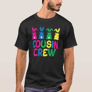 Camiseta Divertido equipo de primos conejitos de Pascua col