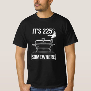 Camiseta Divertido Es 225 Alguna Parte Ahumador de Barbacoa