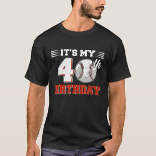 Camiseta Divertido es mi cumpleaños número 40 amante del bé