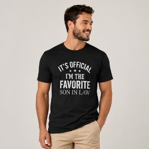 Camiseta Divertido Es Oficial Soy El Yerno Favorito