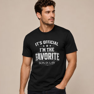 Camiseta Divertido Es Oficial Soy El Yerno Favorito