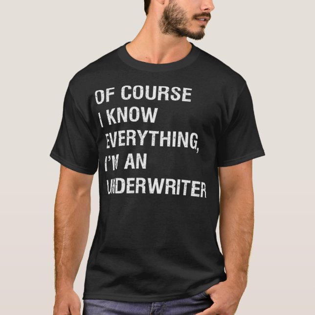 Camiseta Divertido escritor sarcástico de aseguradoras dice (Anverso)