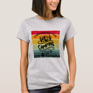 Camiseta Divertido eslogan de la tripulación de camping ami
