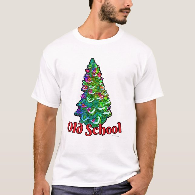 Camiseta Divertido eslogan del árbol de Navidad de la vieja (Anverso)