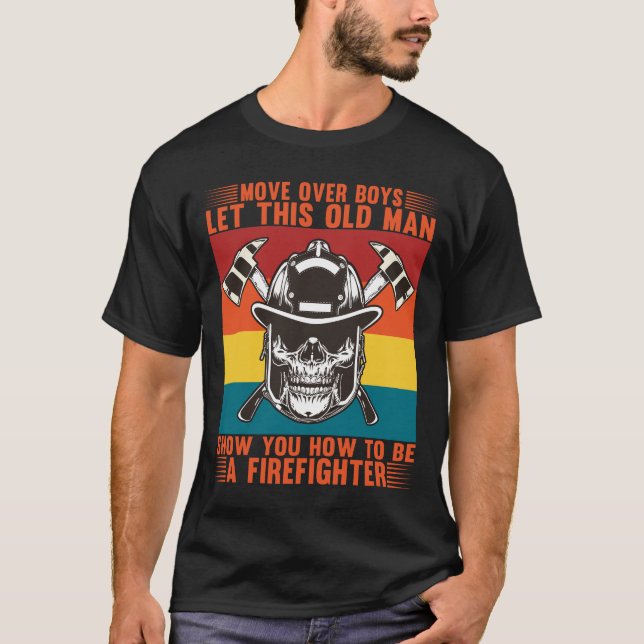 Camiseta Divertido eslogan del bombero (Anverso)