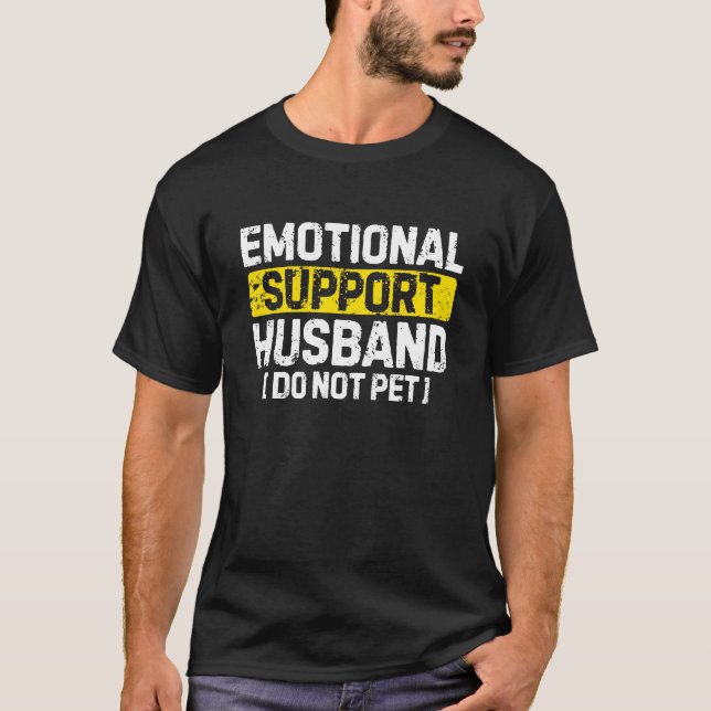 Camiseta Divertido esposo de apoyo emocional (Anverso)