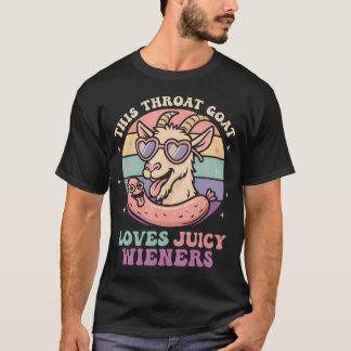 Camiseta Divertido Esta Cabra de Garganta Ama Jugoso