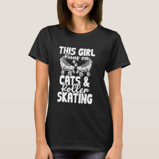 Camiseta Divertido Esta Chica Funciona Con Gatos Y Chicas D